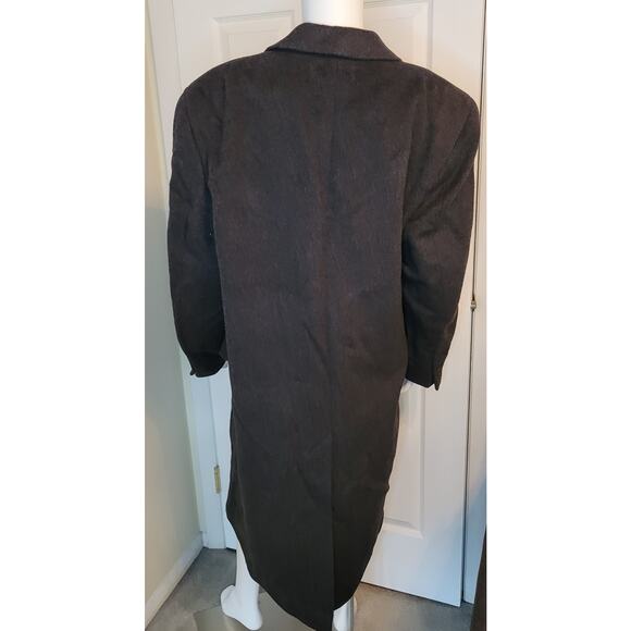 Cross & Winsor Wool Cashmere Blend Overcoat Long Trench Men's 44R Gray - Picture 5 of 10